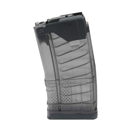 Lancer L5AWM 5.56mm 20rd Mag Translucent - Smoke