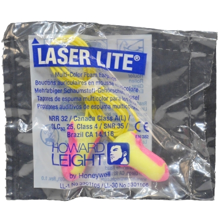 Soft Yellow Neon EAR SOFT Earplugs w/ Cord - 10 Pack