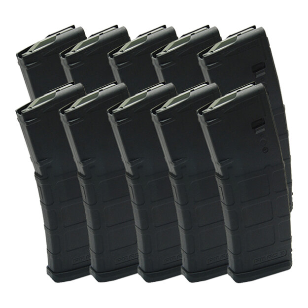 DSG Arms Mag Pack - 10 Black Magpul Non-Window Mags