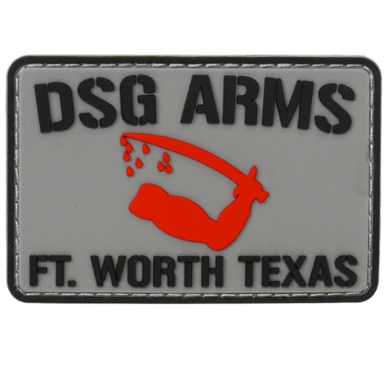 DSG Arms Goliad Flag PVC Patch - Black/Grey