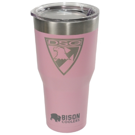 Bison Tumbler 30oz - Pink w/ DSG Logo