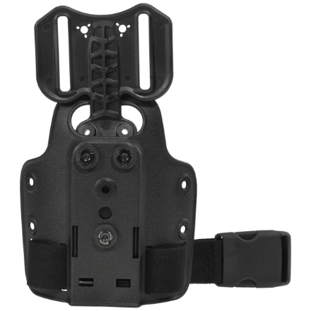 Safariland 6004-25-2 Single Strap Leg Shroud w/Drop Flex Adapter - Black