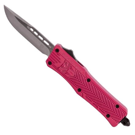 CobraTec 2.50" Small CTK-1 Drop-point OTF w/ Pink Handle