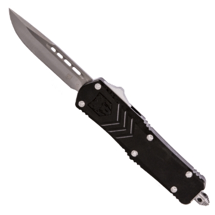 CobraTec 2.50" Small Fang FS-3 Drop-point OTF w/ Black Handle