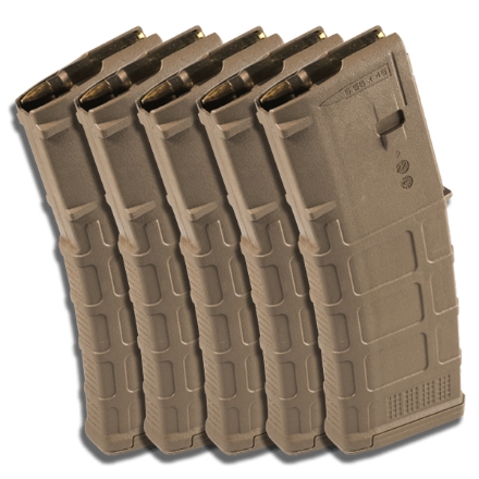 MAGPUL PMAG 30rd NON-Window GEN M3 - Medium Coyote Tan - 5 Pack