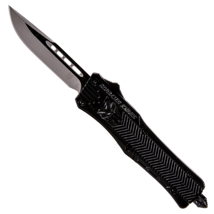 CobraTec 2.50" Small CTK-1 Drop-point OTF w/ Black Handle