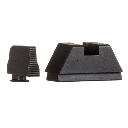 AmeriGlo GLOCK 17/19/23 MOS Suppressor Height Sights - Black Serrated .315" Front / .394" Rear
