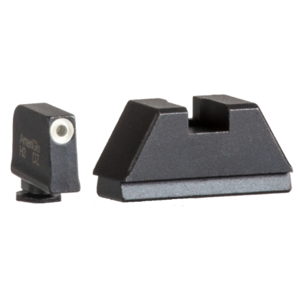 AmeriGlo GLOCK 17/19/23 Suppressor Sights - White Outlined Tritium .315" Front / .394" Rear