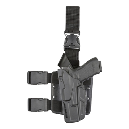 Safariland 7385 7TS ALS Holster - STX Plain Black Glock 17, 22 w/ Light - Left Hand