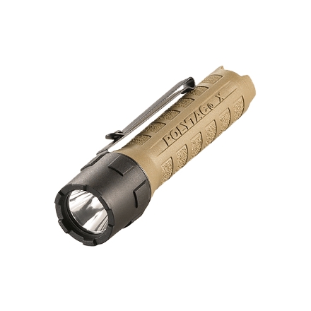 Streamlight PolyTac X w/ Lithium Batteries Clam Packaged Coyote