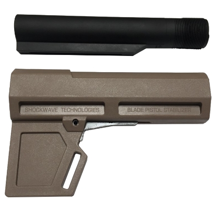 KAK Industry Shockwave 2.0 Blade Pistol Stabilizer Includes Tube - Dark Earth