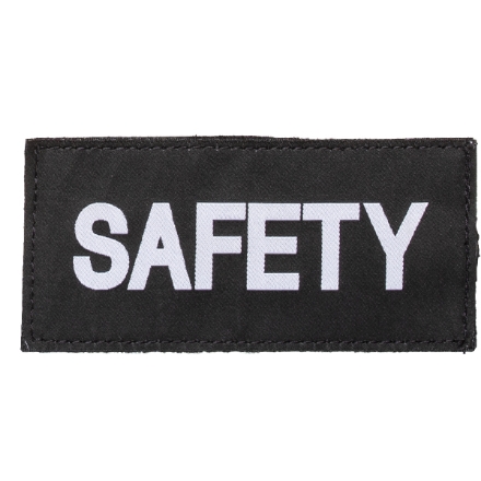 Blackhawk Safety Patch White/Black