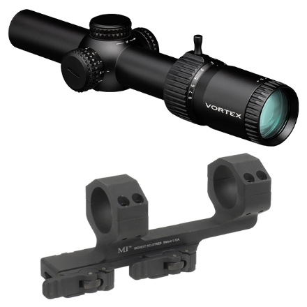 Vortex Strike Eagle 1-8x24 AR-BDC3 Reticle MOA w/ Midwest Ind 30MM QD Mount