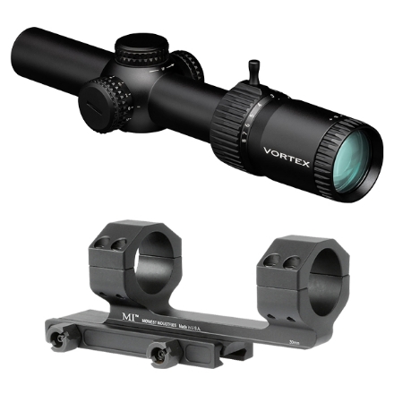 Vortex Strike Eagle 1-8x24 AR-BDC3 Reticle MOA w/ Midwest G2 30MM Mount