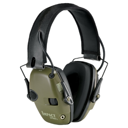 Howard Leight Impact Sport Electronic Earmuff - Hunter Green