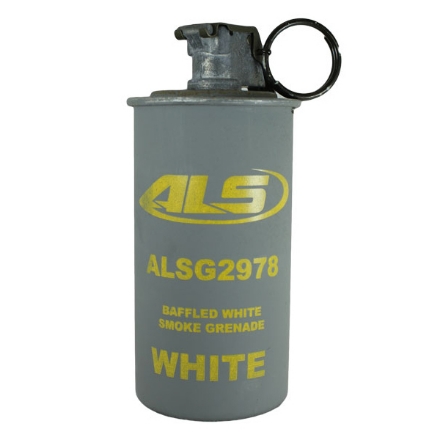 Baffled Triple Chamber Grenade, White Smoke