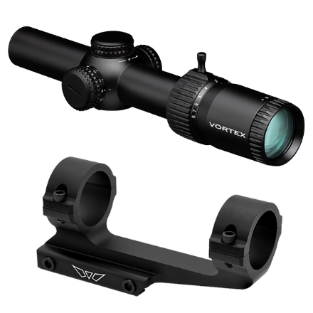 Vortex Strike Eagle 1-8x24 AR-BDC3 Reticle MOA w/ Warne Vapor 30mm 1 Piece MSR Mount