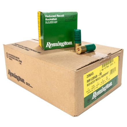 Remington RR12BK8-00 2 3/4" Reduced Recoil Buckshot 8 Pellet 25rd Box - 250 Case