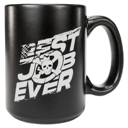DSG 14oz Coffee Mug - Best Job Ever in Matte Black